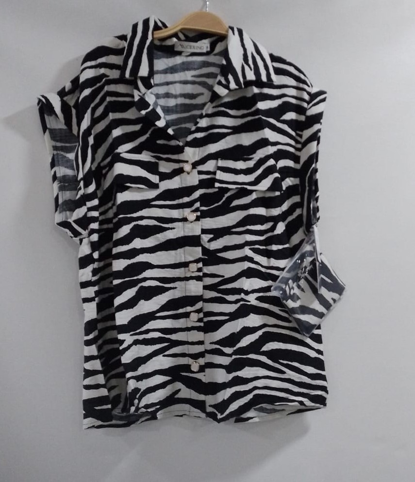 01COM42324  BL CAMISERA ZEBRA