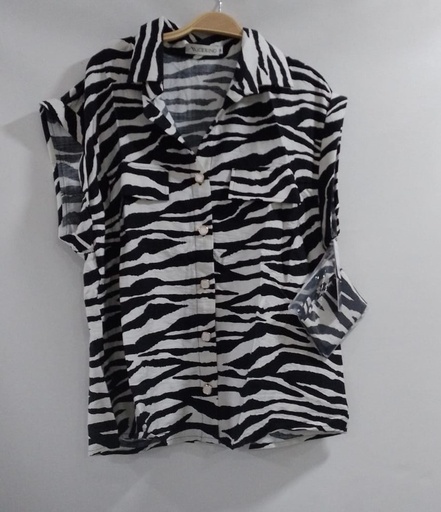 [TT24113727] 01COM42324  BL CAMISERA ZEBRA